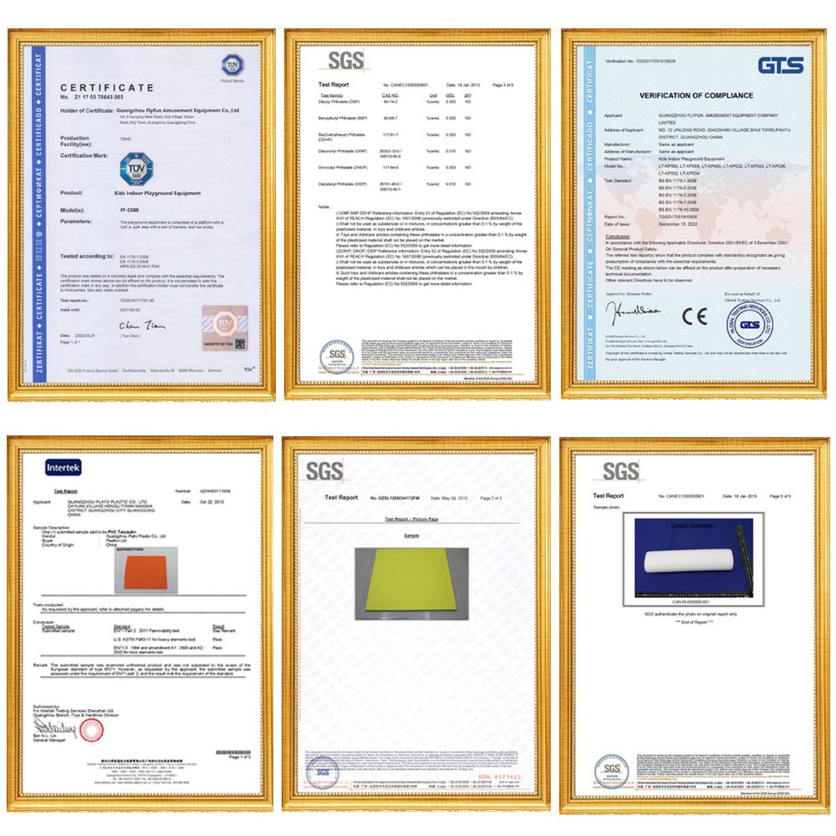 Good Quality Indoor Playground certificate Good Quality Indoor Playground certificate