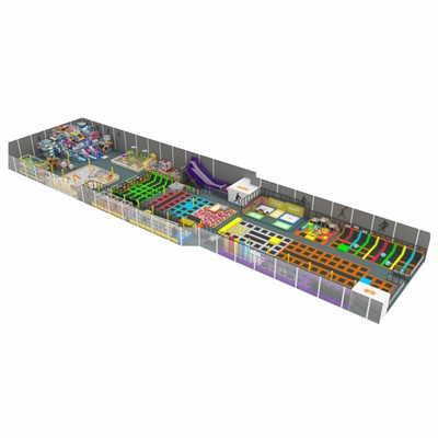 புதிய வடிவமைப்பு டிராம்போலைன் பூங்கா